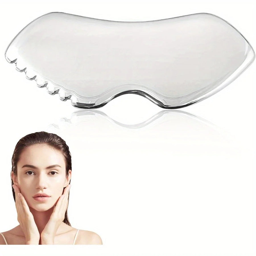 Stainless Steel Gua Sha – Face & Body Massage Tool