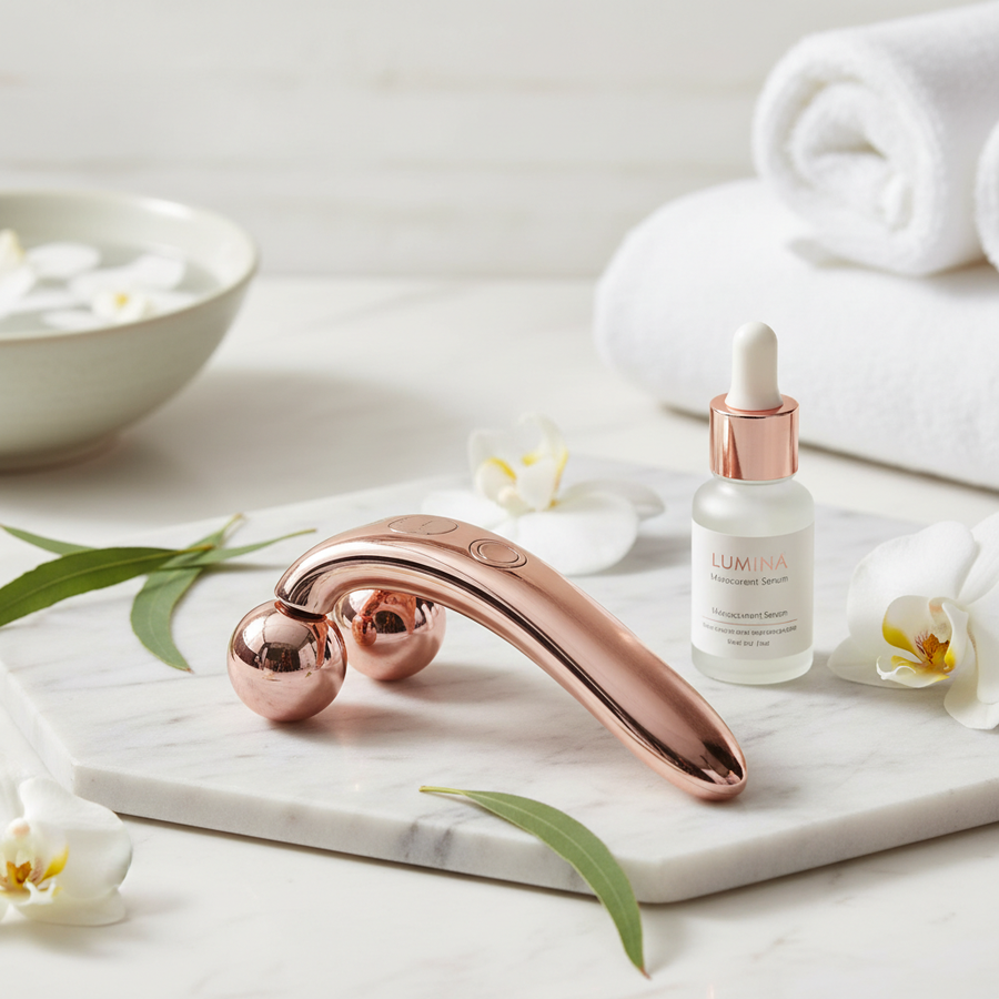 Electric Microcurrent Facial Roller – Anti-Aging Face Massager