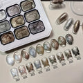 Solid gel nail polish palette